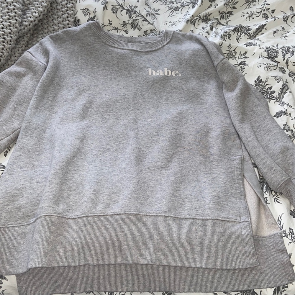 oversized crew neck